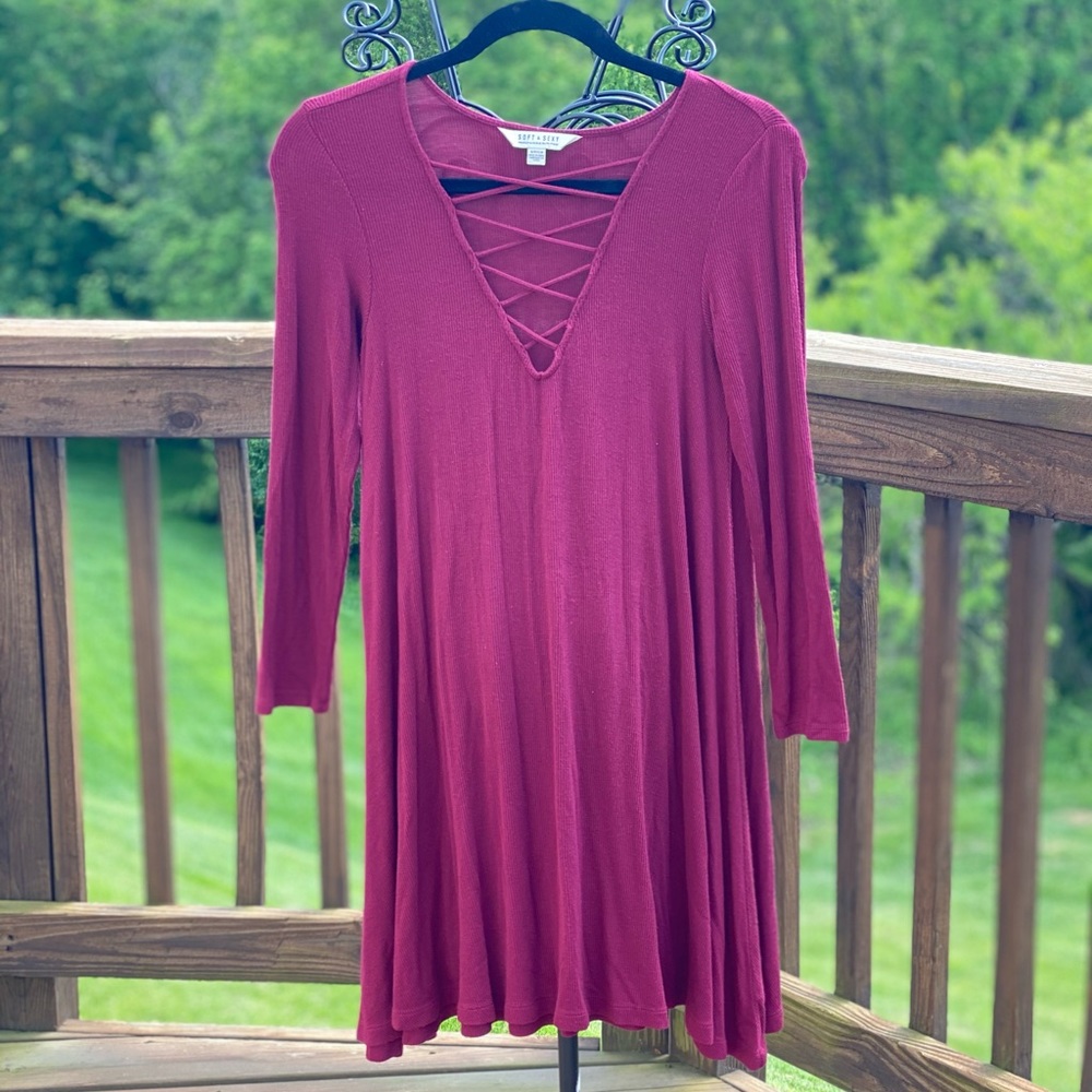 American Eagle Soft and Sexy Red Dress